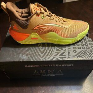 Anta Kai 1 shoes - brown and orange - Men's size 10